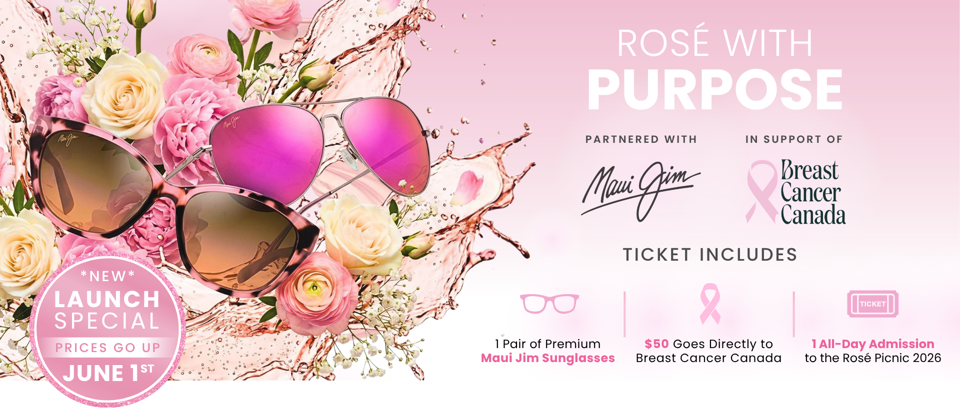 Maui Jim Rosé Picnic Collection